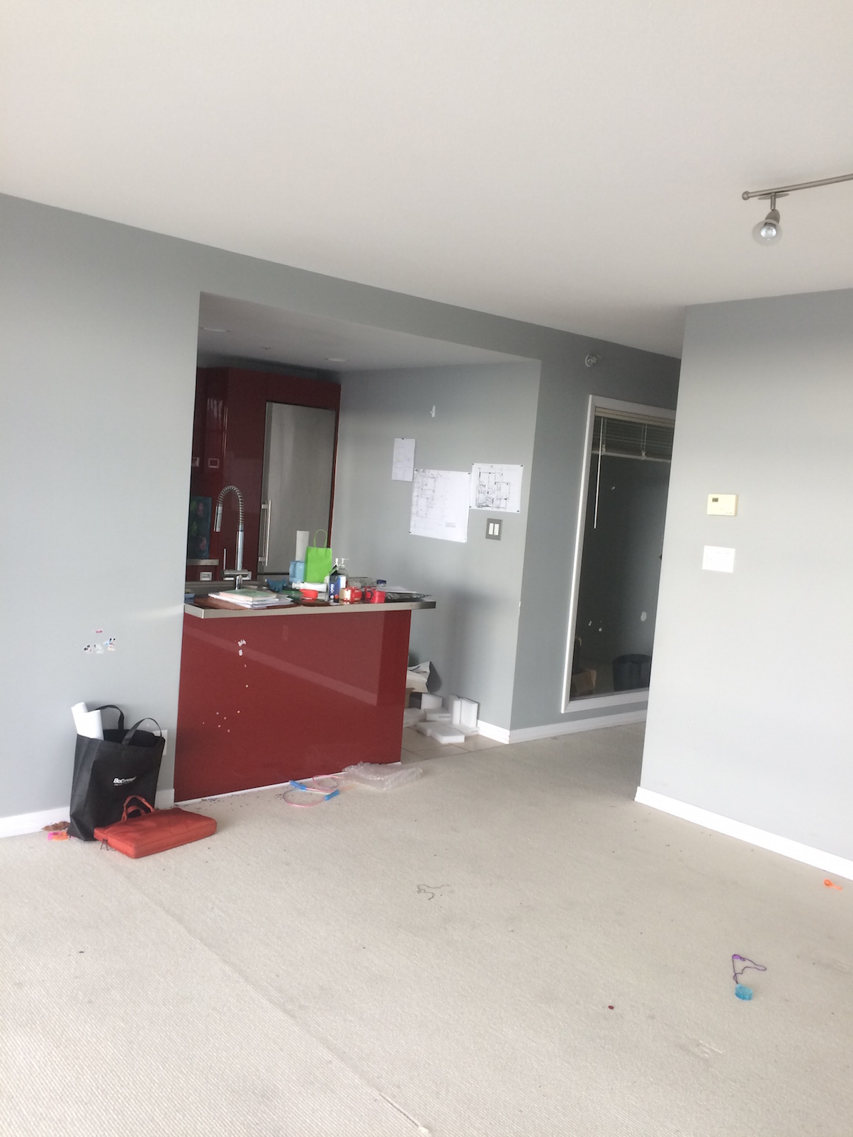 Before picture of the storage room-Aquarius Mews, Vancouver